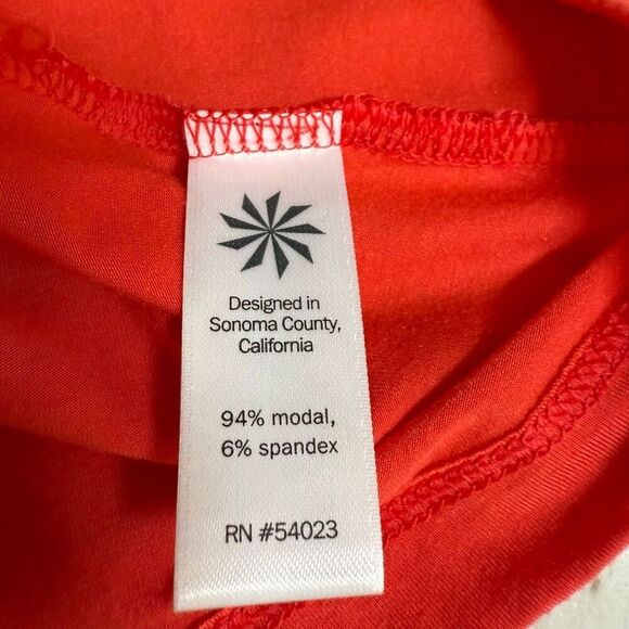 Athleta Santorini Thera Casual Beach Vacation Dress Orange Sleeveless Size S - Picture 8 of 8